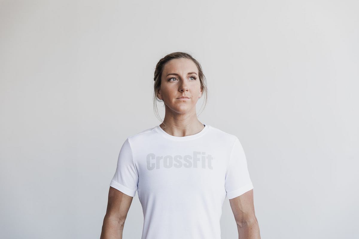 Nobull Crossfit® Women's T Shirts White | Australia (UG4519)